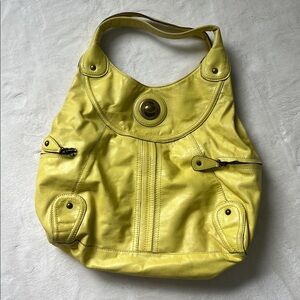 Tracy Reese Vibrant Yellow Leather Bag